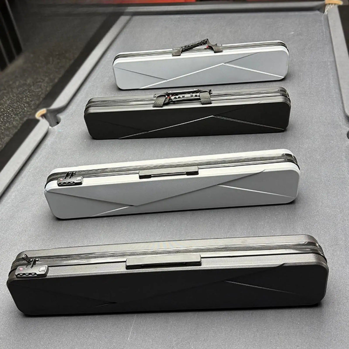 Tooyful Hard Pool Cue Case – Waterproof Foam Interior 1/2 Cues Pool Cue Case PLUSH