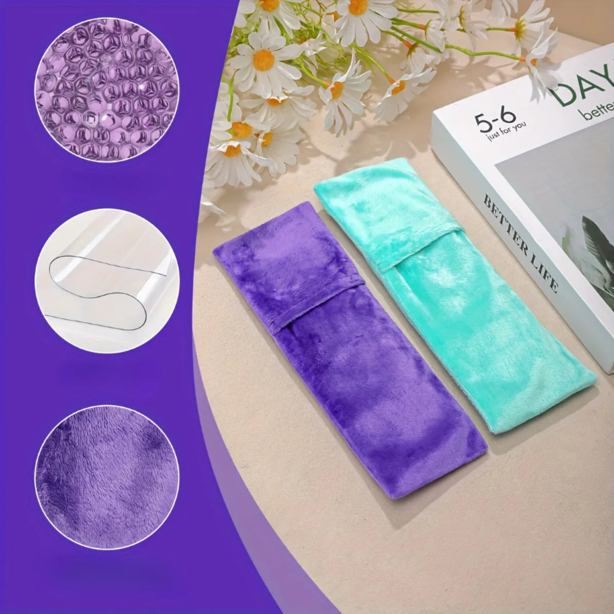 Postpartum Perineal Gel Ice Packs with Washable Sleeves Postpartum Ice Pack PLUSH