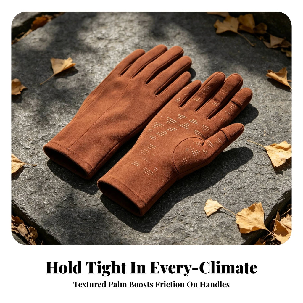 Flip-Top Thermal Gloves – Windproof Touchscreen Knit Mittens Convertible Finger Gloves PLUSH