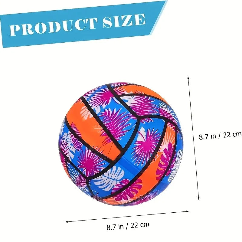 Kids Inflatable PVC Beach Volleyball Ball – Pool & Outdoor Toy Inflatable Beach Toy PLUSH