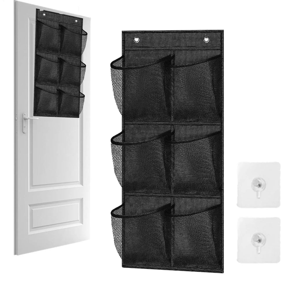 6-Grid Mesh Hanging Wall & Door Organizer – Storage Bag Hanging Wall Organizer PLUSH