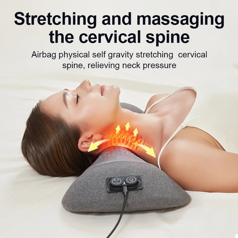 USB Heated Back Massage Pillow – 3-in-1 Lumbar & Spinal Support Massage Pillow PLUSH