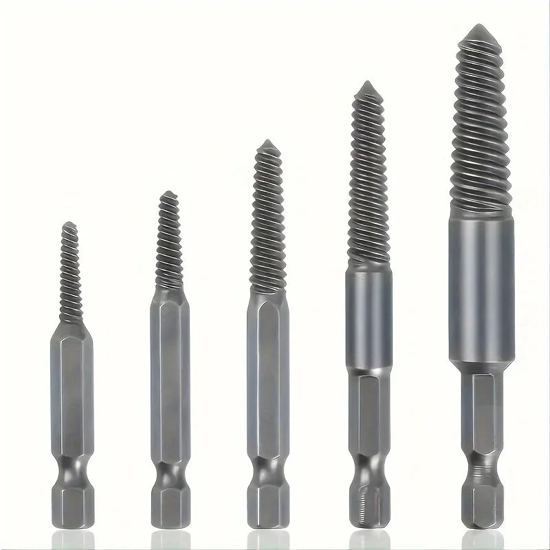 10pc Hex Shank Screw Extractor Set for Electric Drills Screw Extractor Set PLUSH