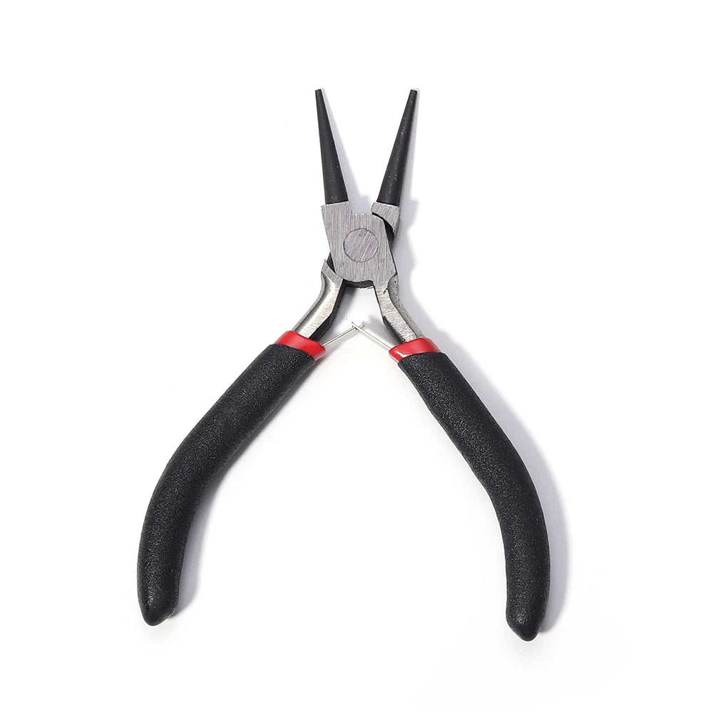 Jewelry Pliers Set – Round, Needle, Curved & Wire Cutters Jewelry Making Pliers PLUSH Long Round Nose