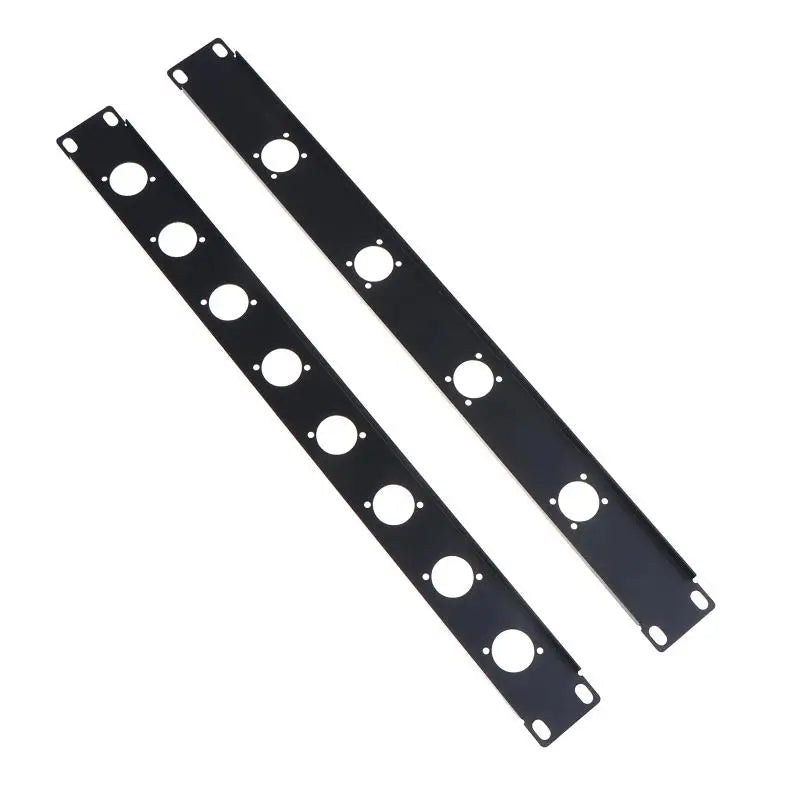 19" Rack Patch Metal Panel 4/8/12/16-Way Audio Cable Mount Audio Rack Panel PLUSH