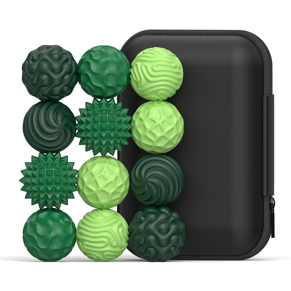 Silicone Magnetic Fidget Balls | Sensory Toy – 6 or 12 Pcs Magnetic Fidget Toy PLUSH Green-12pcs