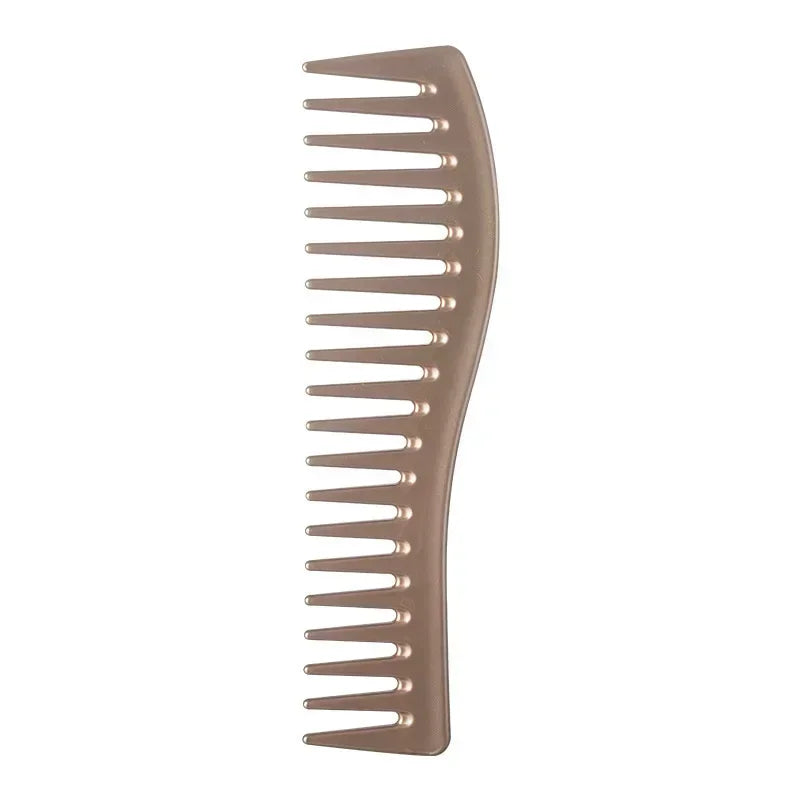 Wide Tooth Resin Comb for Curly, Thick & Wet Hair Styling Wide Tooth Comb PLUSH champagne