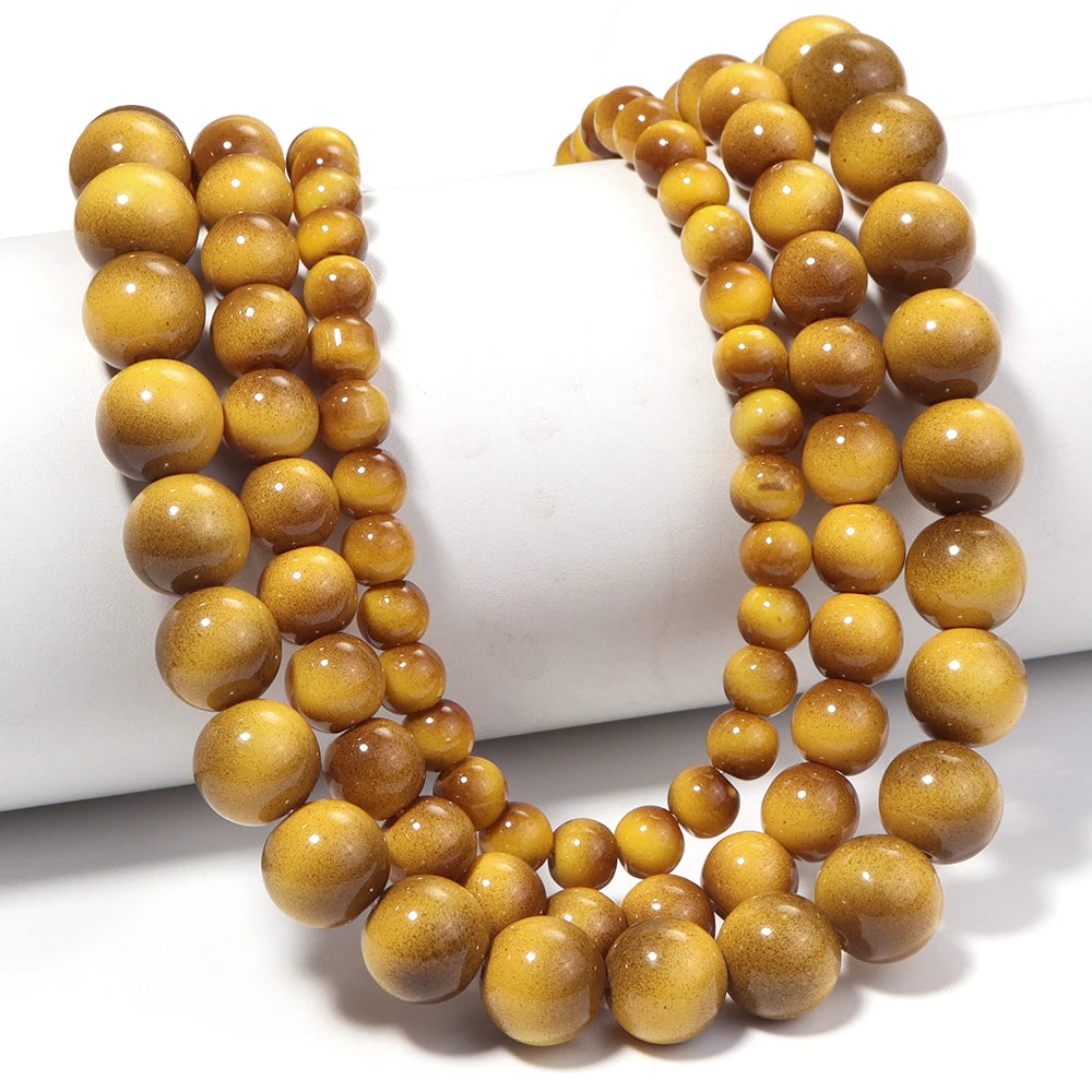 Tiger Eye Gold Glass Spacer Beads 6/8/10mm – DIY Jewelry Glass Spacer Beads PLUSH