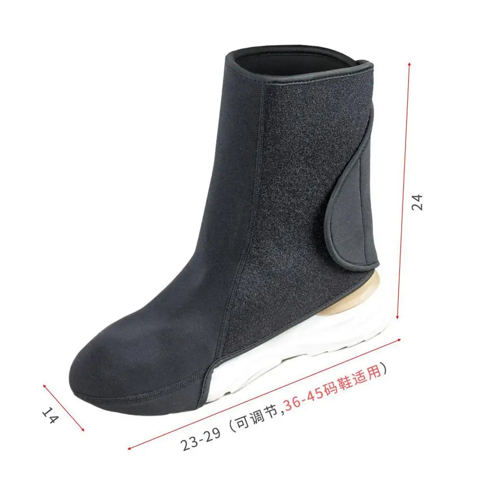 Winter Cycling Shoe Covers – Fleece Windproof Unisex Overshoes Cycling Shoe Covers PLUSH Black 1Pairs