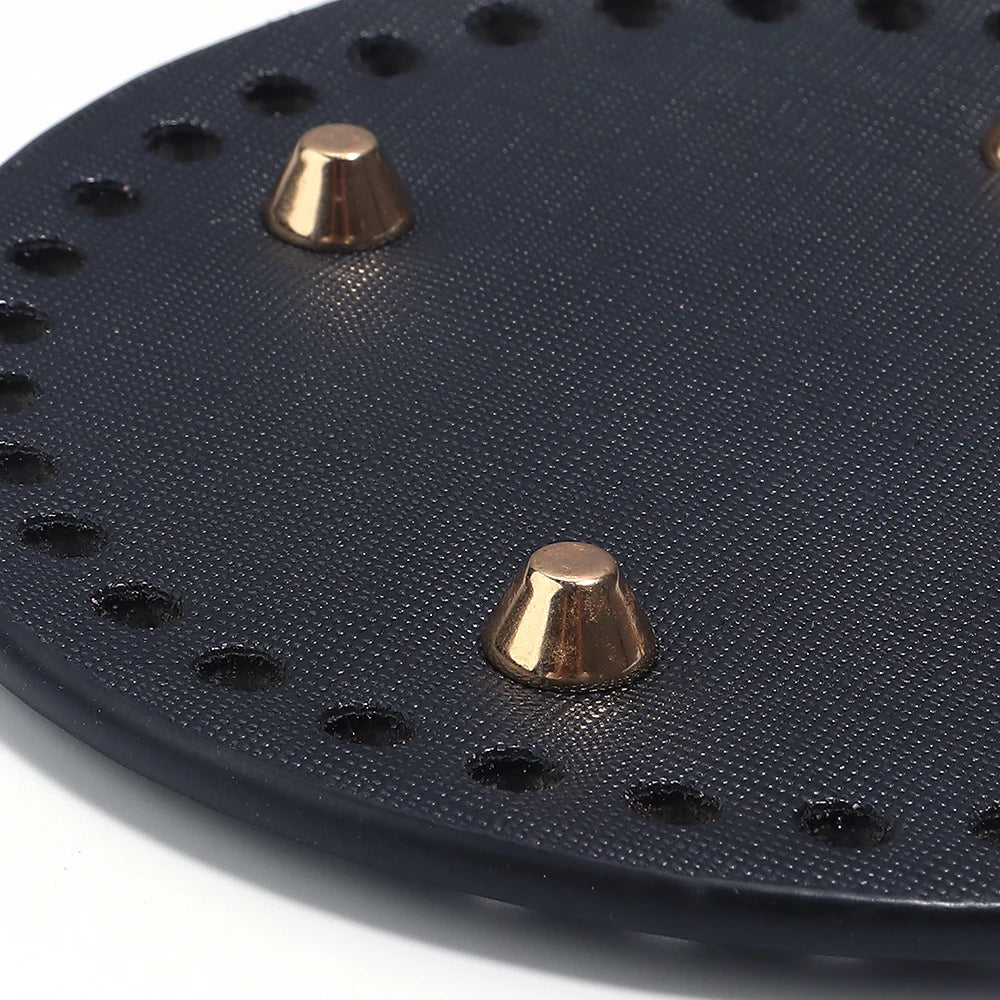 PU Leather Bag Bottom Base Insert Shaper – Round & Oval DIY Bag Base Shaper PLUSH