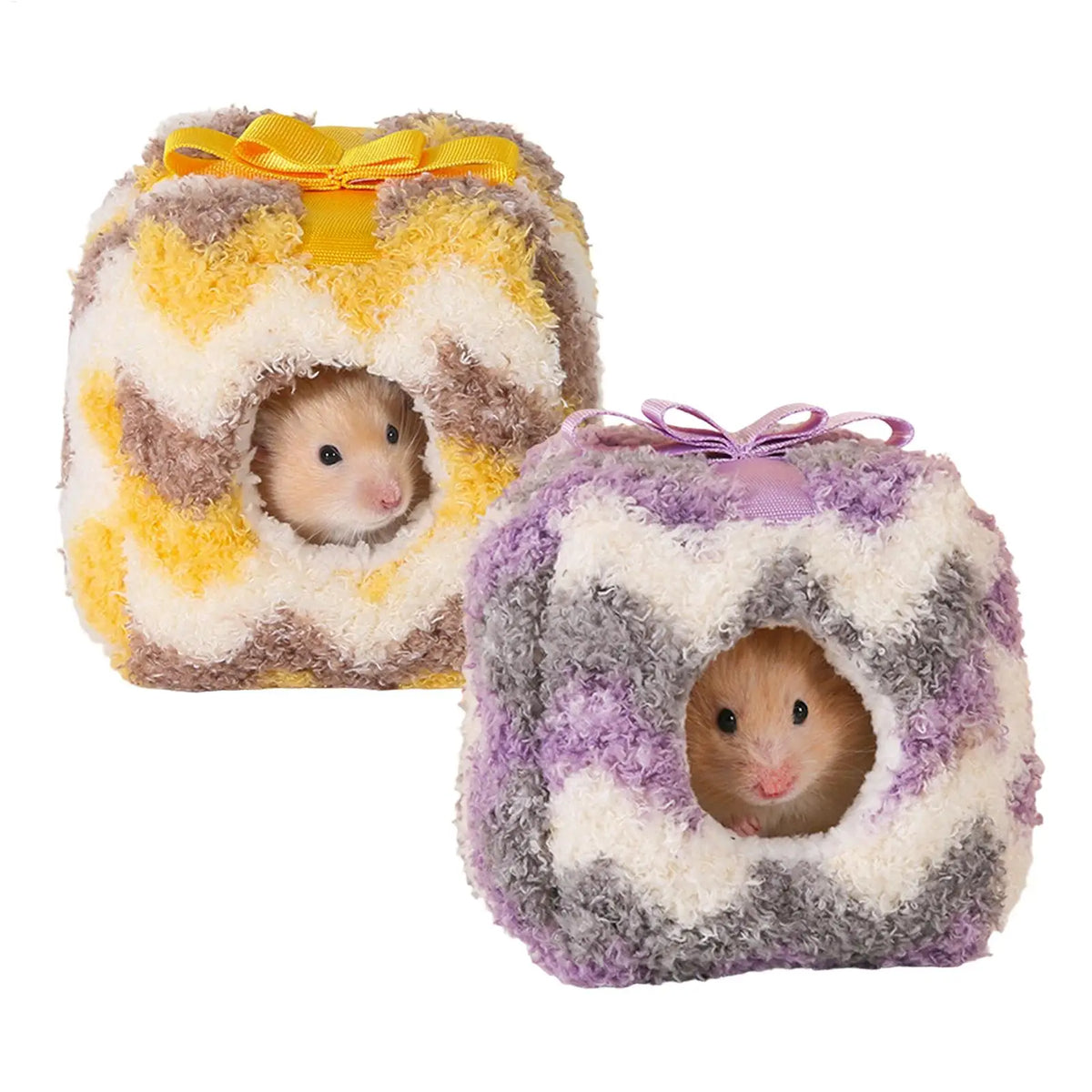 Warm Plush Hamster Nest Bed | Small Pet House for Guinea Pigs Small Pet Nest PLUSH