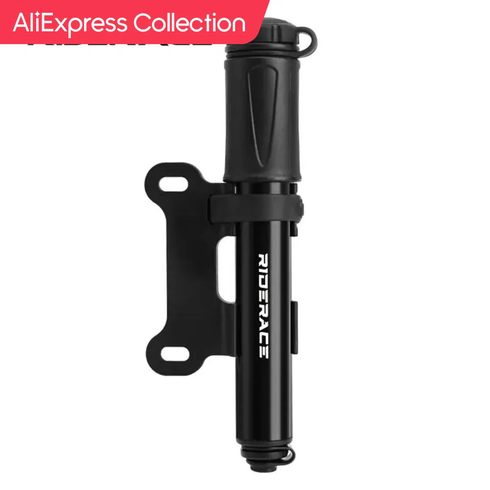 RIDERACE Mini Bike Pump – 100 PSI Portable Tire Inflator Bike Tire Pump PLUSH