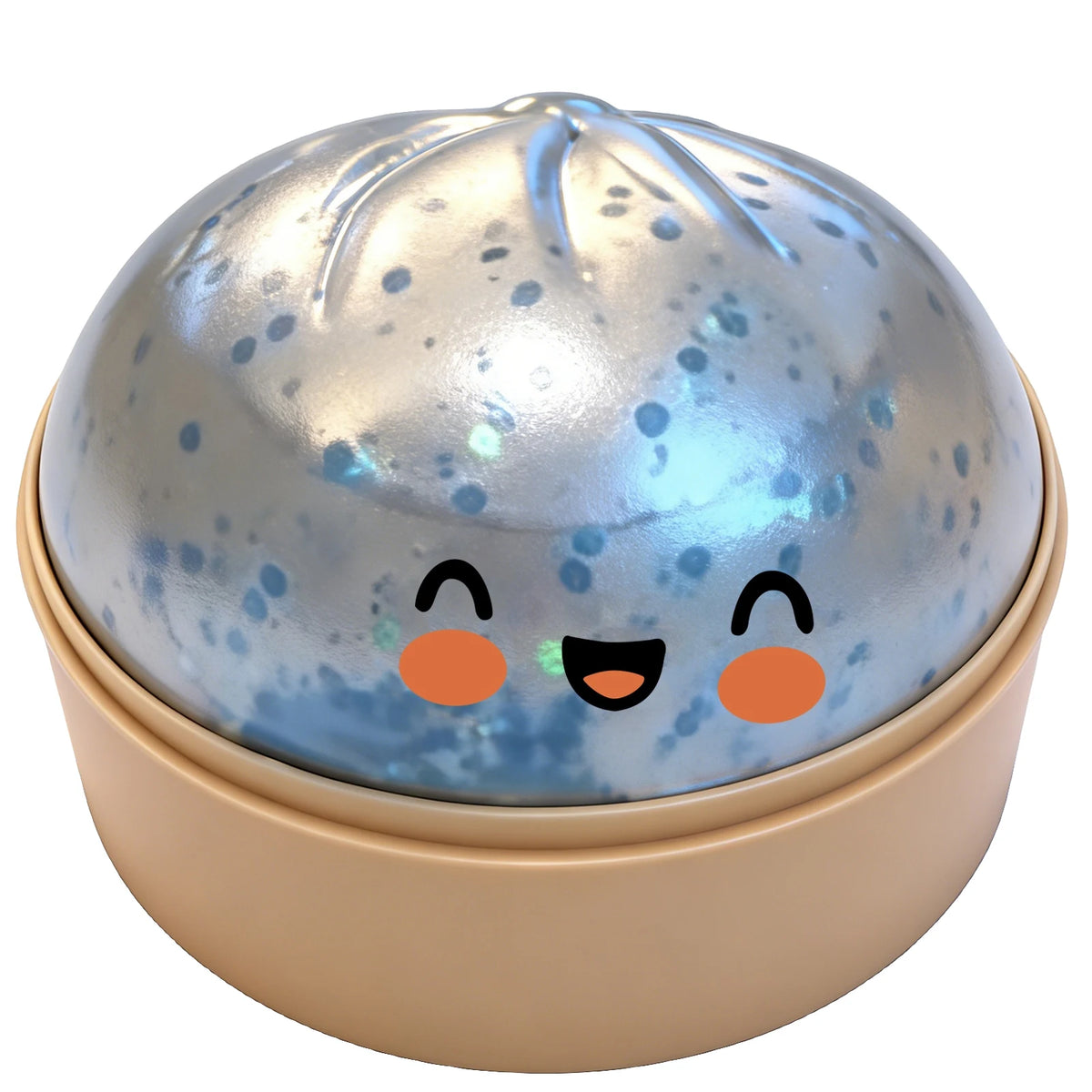 Glitter Dumplings Squishy Toy with Steamer | Slow Rise Fidget Squishy Fidget Toy PLUSH C