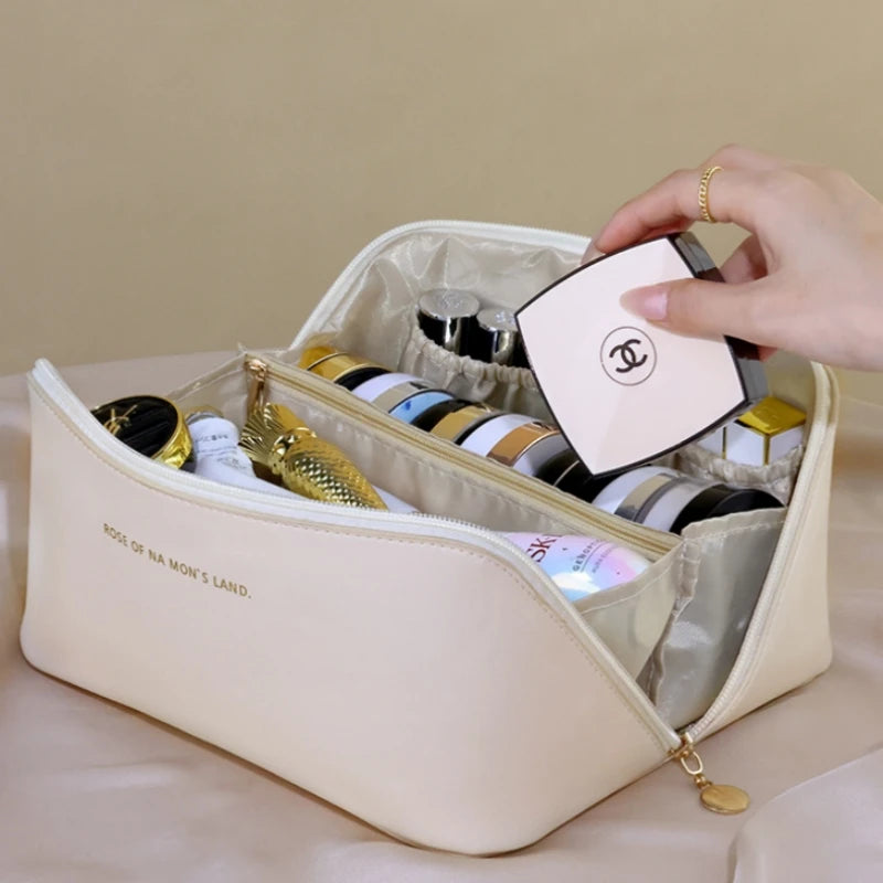 Travel Makeup Bag & Cosmetics Organizer | Skincare Storage Box Cosmetics Organizer PLUSH