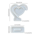 Heart Photo Frame Silicone Mold – DIY Epoxy Resin Ornament Resin Casting Mold PLUSH B