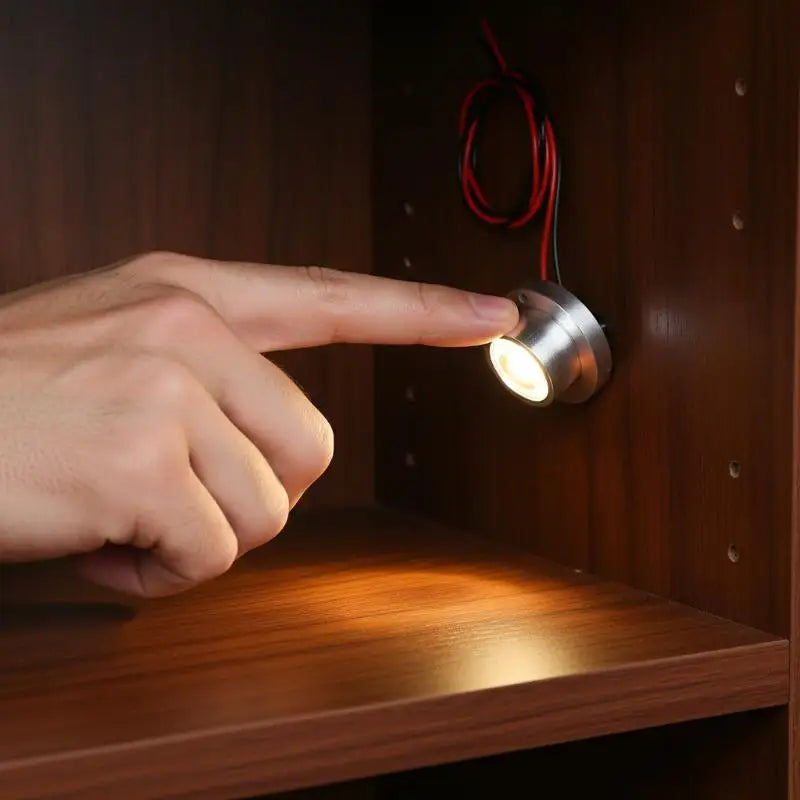 1W LED Embedded Spotlight for Shelf & Bookcase – DC 5V 12V 24V LED Spotlight Lamp PLUSH