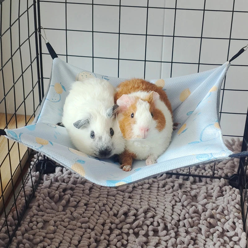 Small Pet Hammock – Breathable Ice Silk for Hamsters & More Small Pet Hammock PLUSH B M