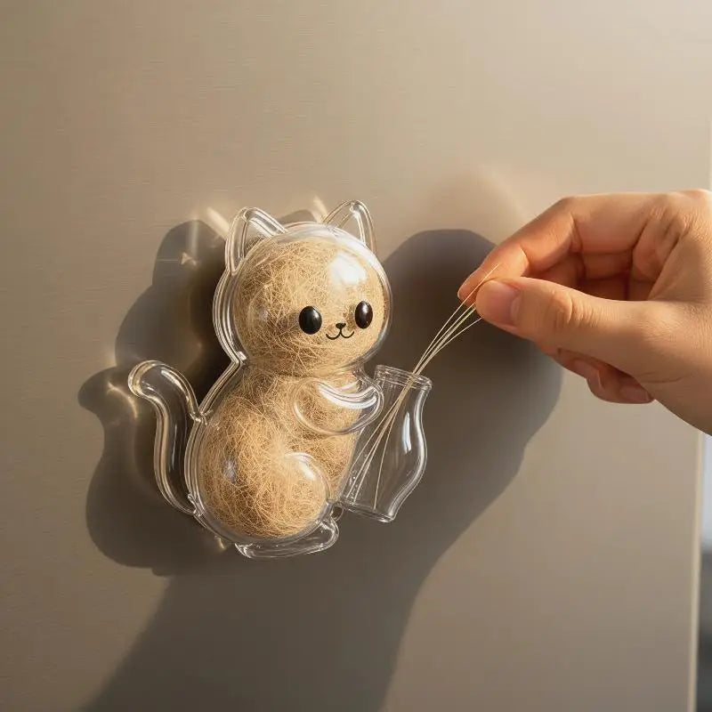 Cat Hair Keepsake Capsule Fridge Magnet – Pet Fur Collector Pet Keepsake Magnet PLUSH