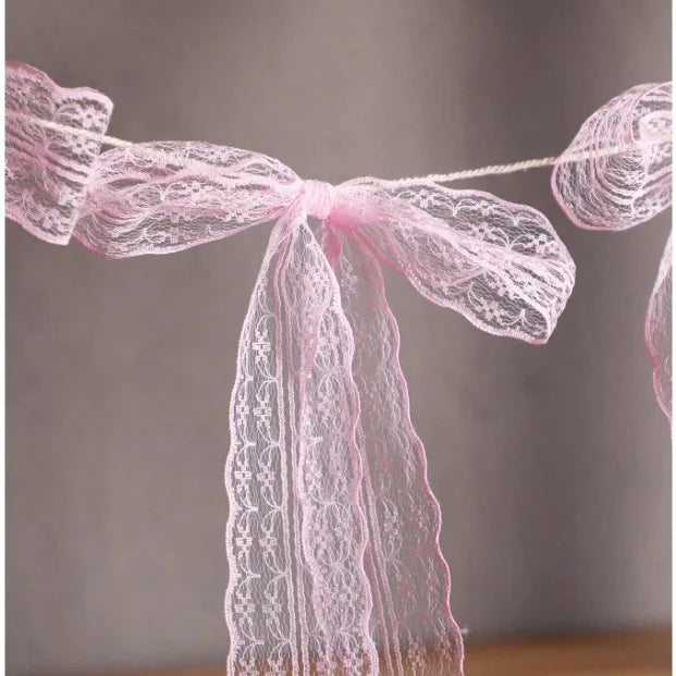12pcs Bow Tassel Garland – Birthday, Wedding & Party Decor Party Garland Decor PLUSH