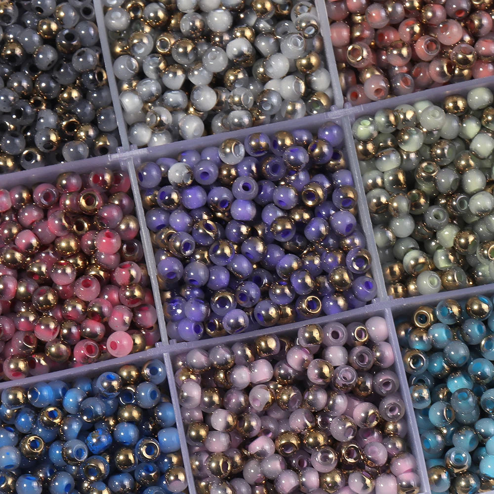 4mm Colorful Glass Seed Beads 30g – DIY Jewelry Spacer Beads Glass Seed Beads PLUSH