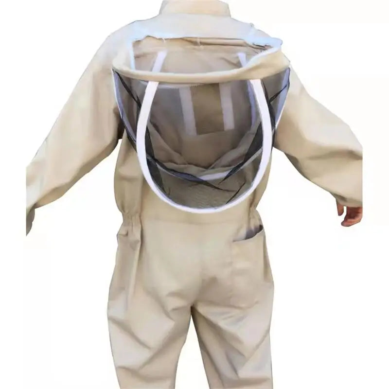 Professional Beekeeping Suit – Full Body Veil Hood Jacket & Pants Beekeeping Suit PLUSH