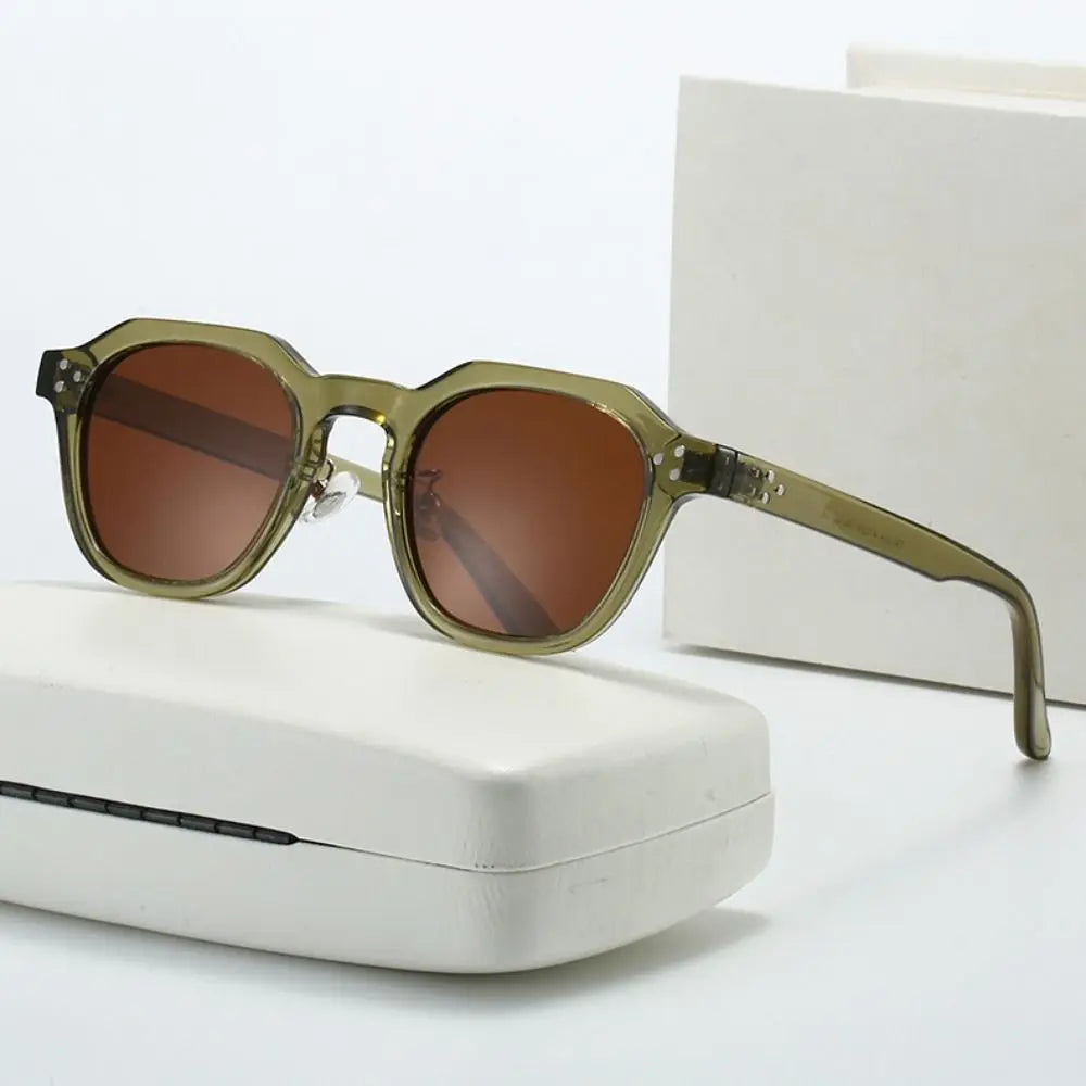 Retro Polygon Square Sunglasses – Lightweight Fashion Eyewear Fashion Sunglasses PLUSH