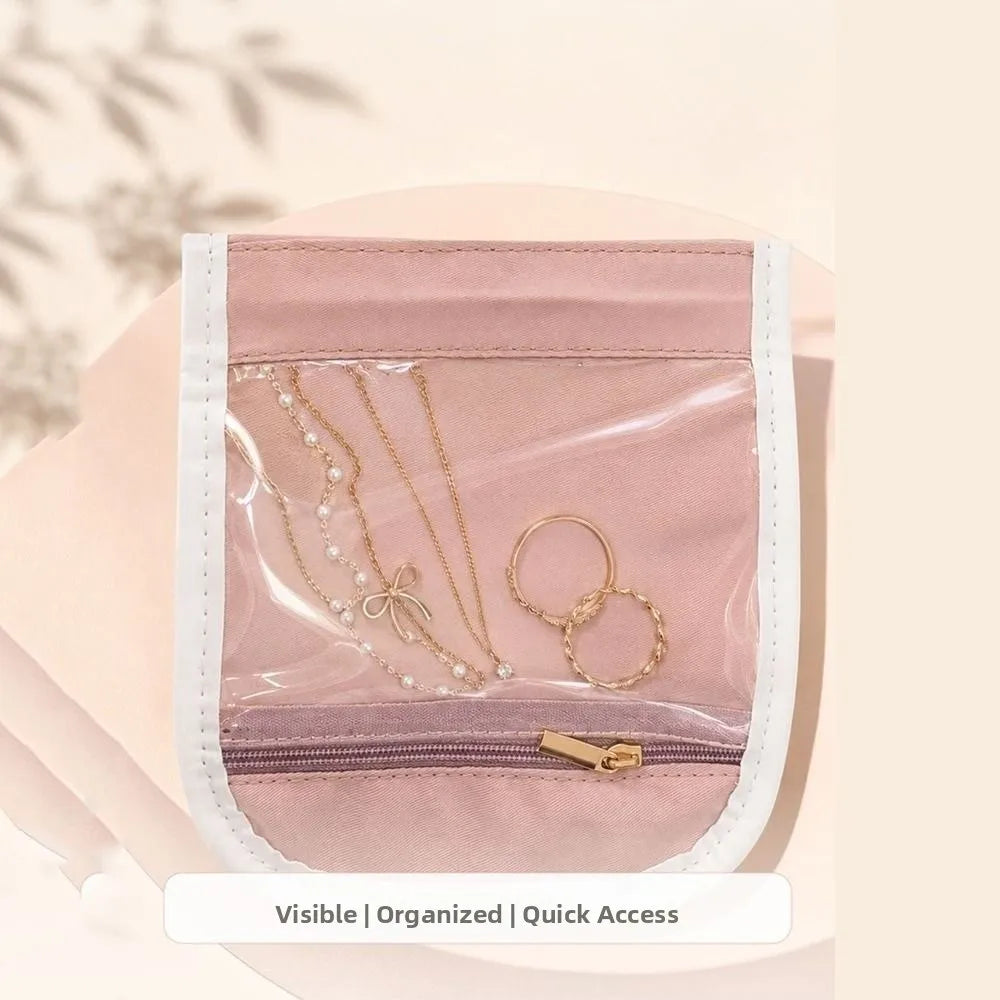 Foldable Anti-Scratch Jewelry Storage Bag with Zipper Jewelry Storage Bag PLUSH