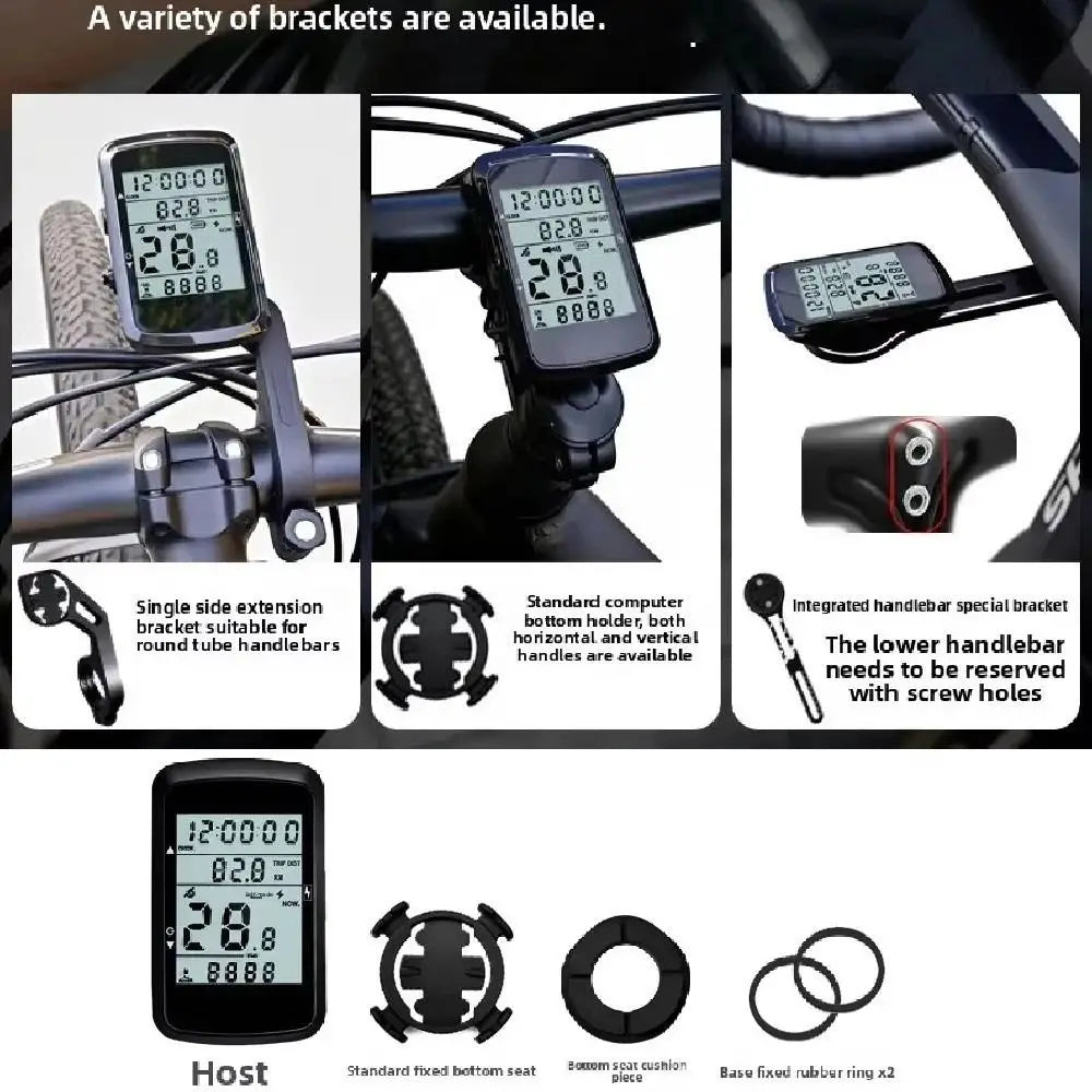 GPS Bike Speedometer 2.4" Screen Rechargeable Cycling Computer GPS Cycling Computer PLUSH