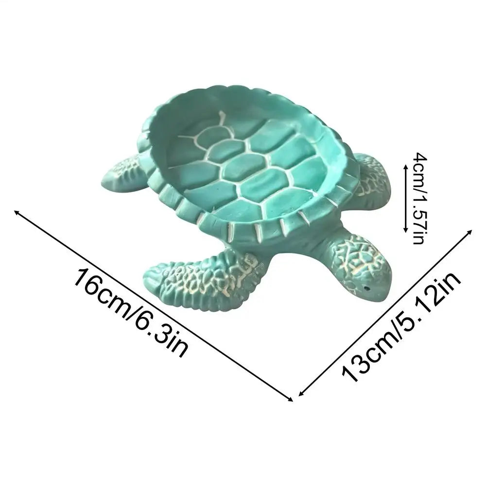 Turtle Shaped Self-Draining Soap Dish for Bathroom & Kitchen Soap Dish PLUSH Green 1PC