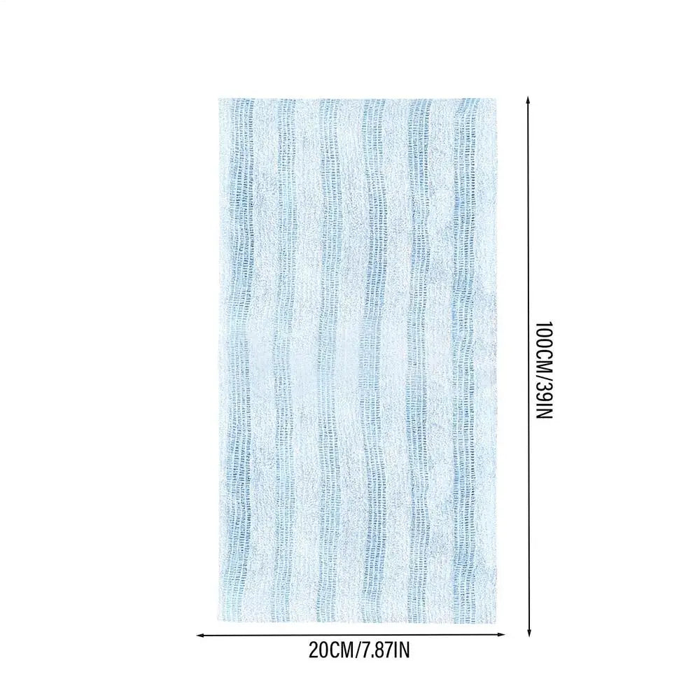Silver-Ion Exfoliating Back Scrubber Towel – Ultra-Long Bath Exfoliating Bath Towel PLUSH D