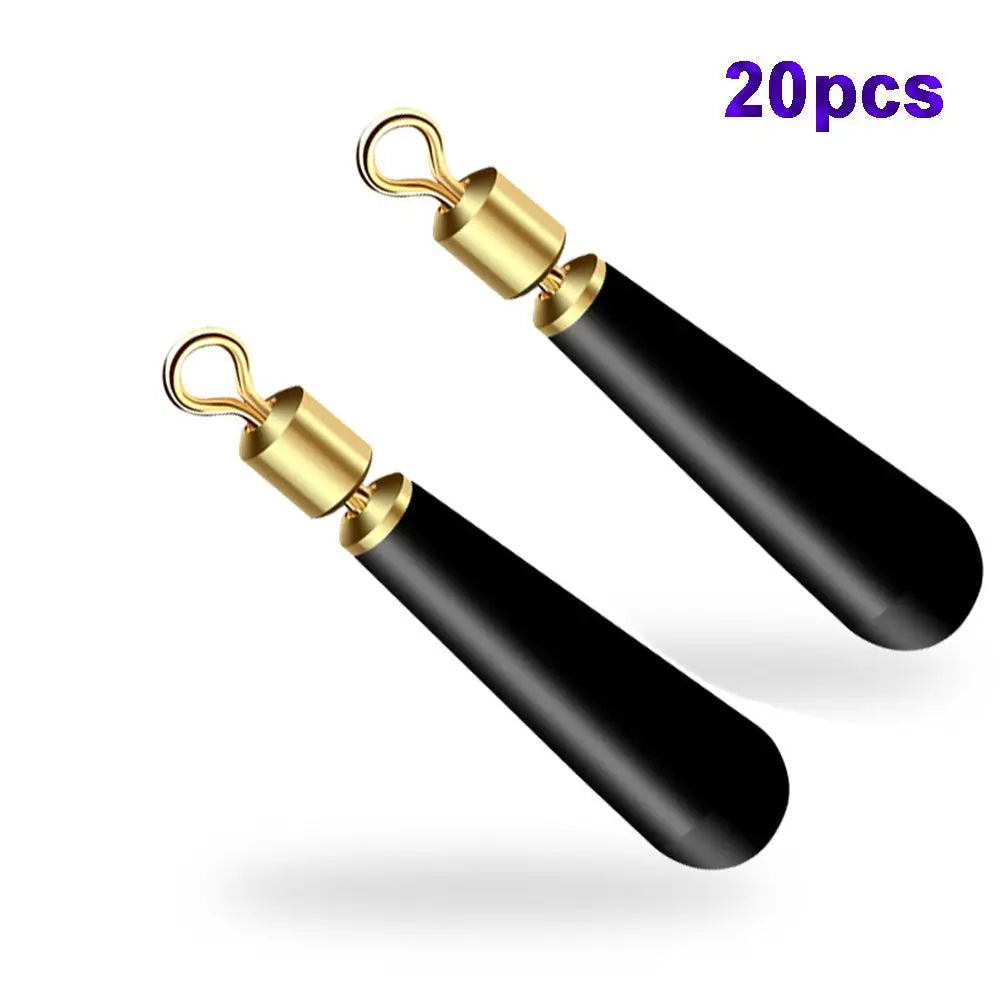 20pcs Rotating Fishing Float Seat – Copper & Rubber Bobber Set Fishing Float Seat PLUSH