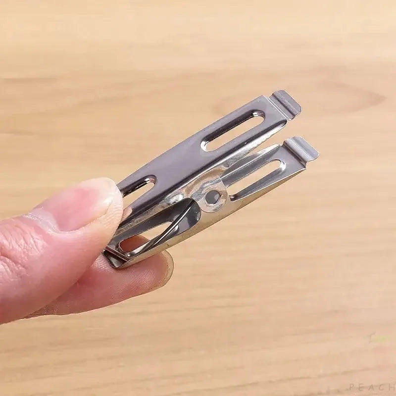 Stainless Steel Clothespins Binder Clips – 20 or 40 Pack Metal Clothespins PLUSH