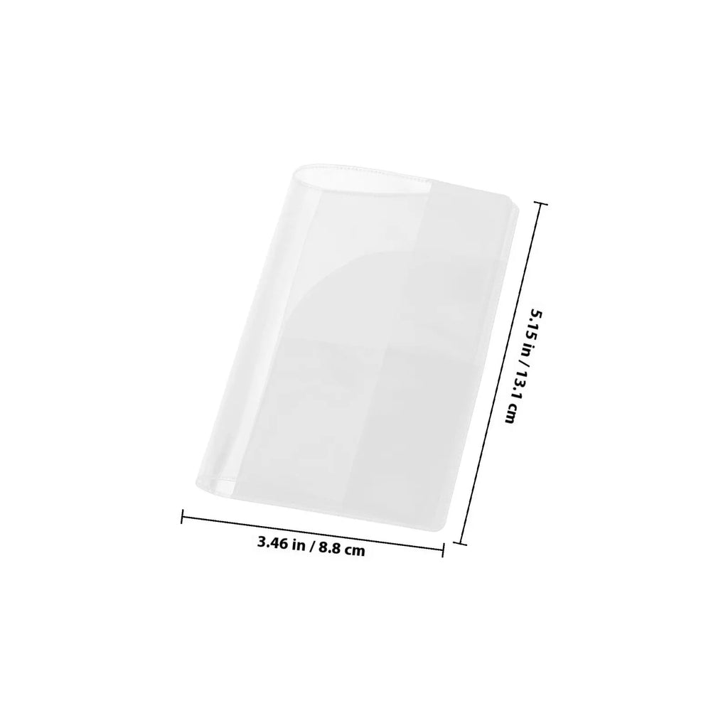 5-Pack Clear Waterproof Passport Holder & Travel Card Sleeve Passport Holder PLUSH