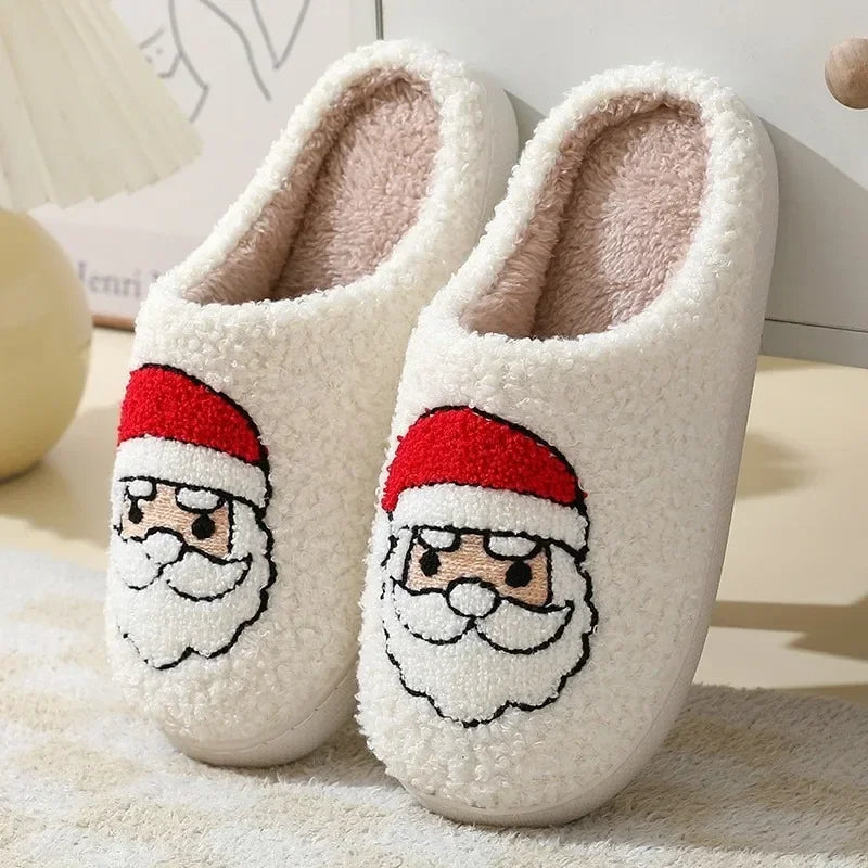 Plush Christmas Slippers – Cozy Anti-Slip Indoor Winter Shoes Winter Slippers PLUSH