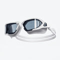 HD Anti-Fog Swimming Goggles UV Protection Silicone Seal Swimming Goggles PLUSH White