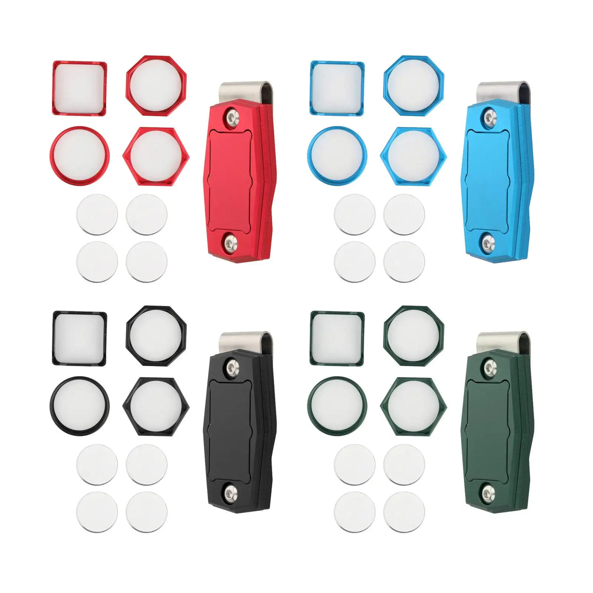 Tooyful Billiard Chalk Holder with Belt Clip – 4 Shapes Billiard Chalk Holder PLUSH