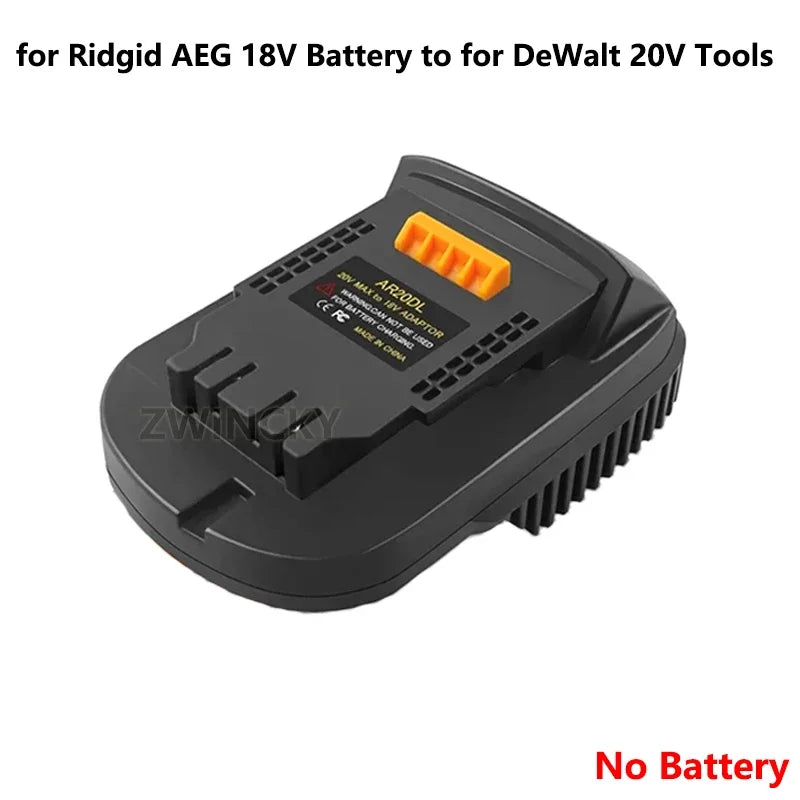ZWINCKY Battery Adapter RIDGID AEG 18V to DeWalt 20V Tools Battery Adapter PLUSH AR20DL China Mainland