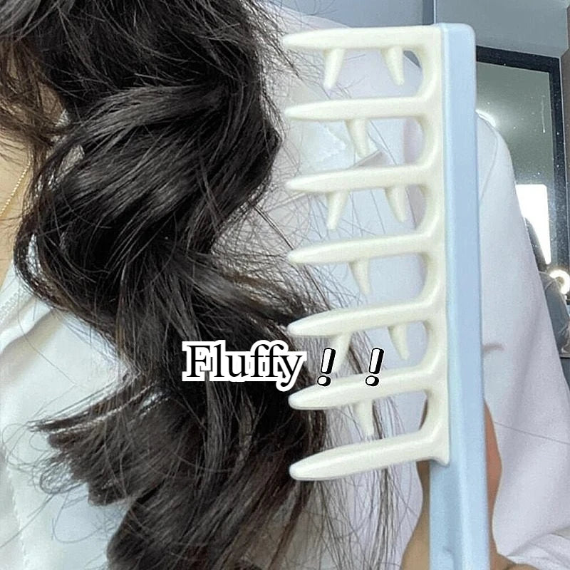 Antler Shaped Hair Seam Comb for Thick, Curly & Wavy Hair Hair Styling Comb PLUSH