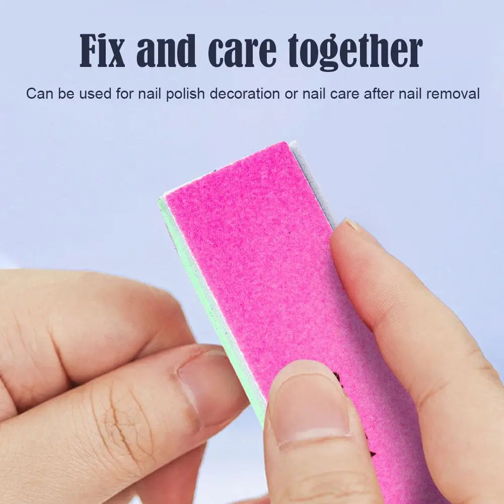 4-Way Nail Buffer Block – File, Smooth & Shine Nails | 4-in-1 Nail Buffer Block PLUSH