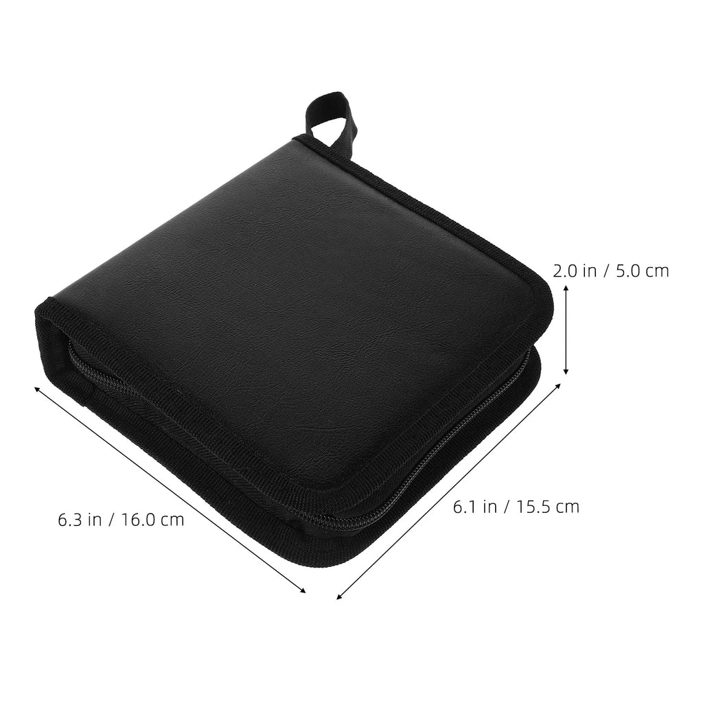 40-Disc PU CD & DVD Storage Bag – Portable Disc Organizer Disc Storage Bag PLUSH
