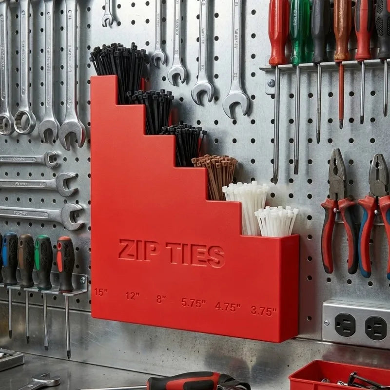 Wall Mount Zip Tie Organizer Rack – Multi-Layer Garage Storage Garage Storage Rack PLUSH