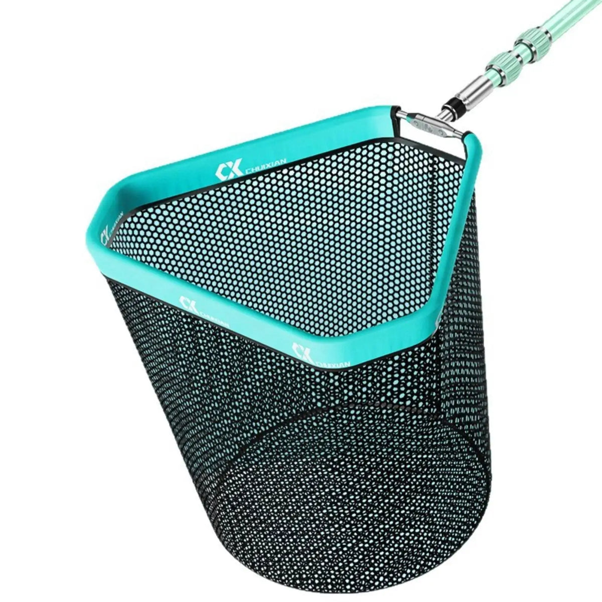Triangular Folding Fishing Landing Net – Rubberized Mesh Fishing Landing Net PLUSH