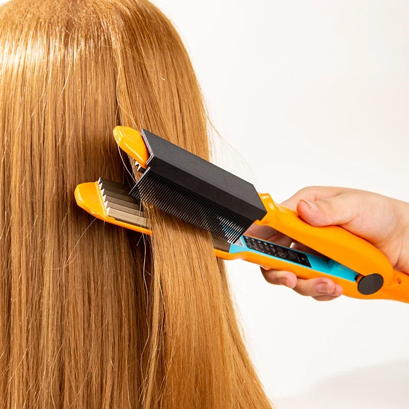 WANMEI Electric Hot Comb Straightener – Anti-Scald Natural Hair Electric Hot Comb PLUSH