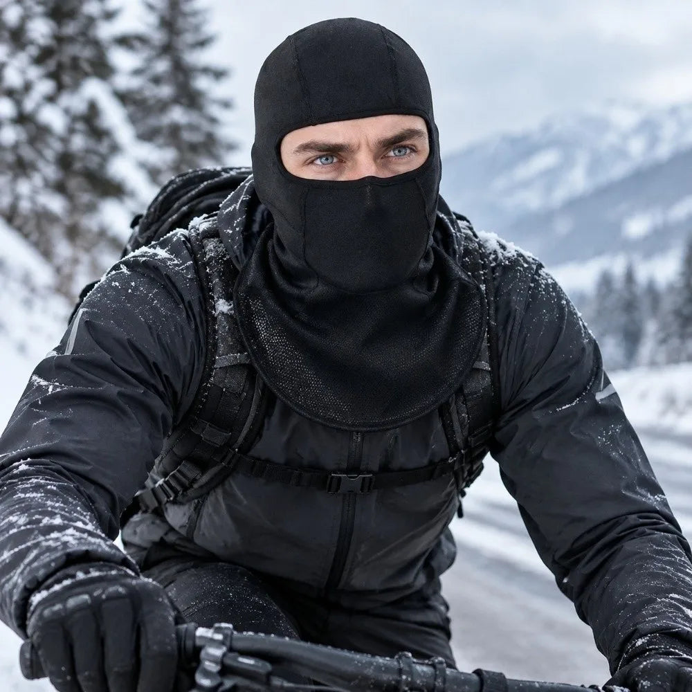 Winter Balaclava Mask Hat – Warm Knit Helmet Liner & Shawl Balaclava Mask Hat PLUSH