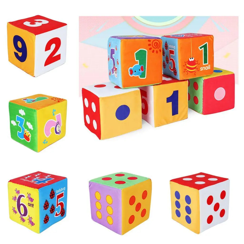 15cm Large Soft Foam Dice – Math Teaching Cube for Kids Educational Foam Dice PLUSH