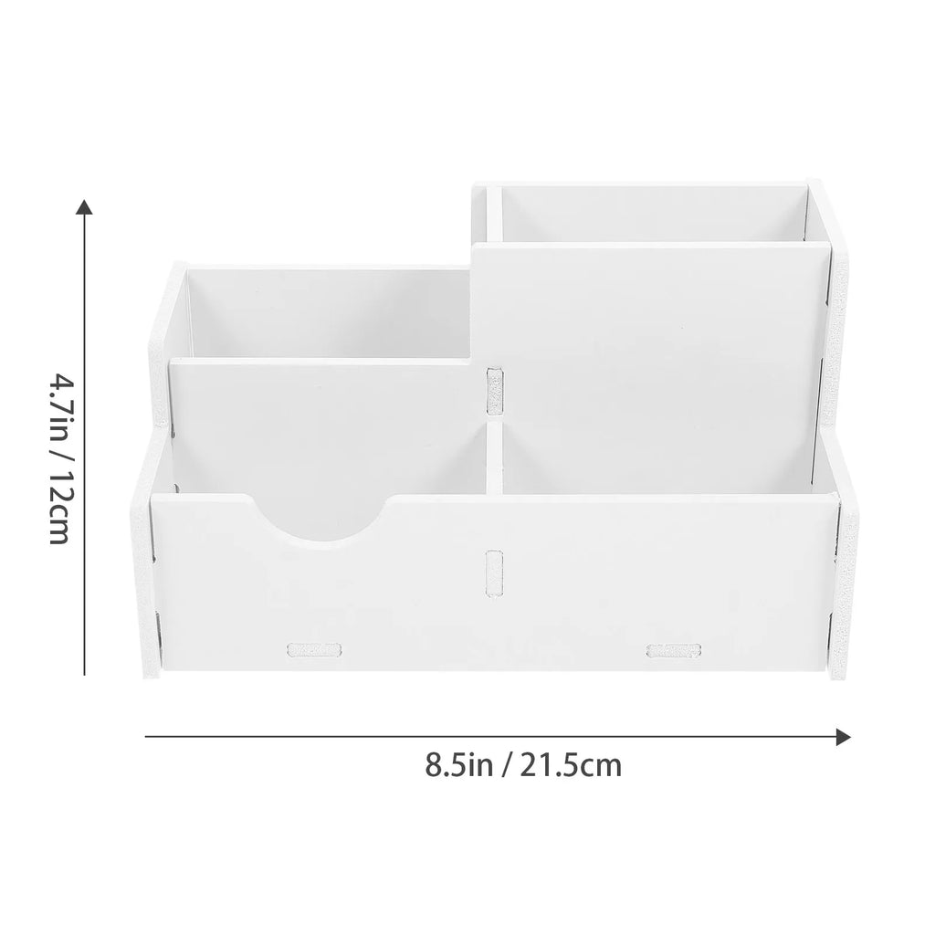 Multi-Compartment Pen Holder Desktop Organizer Storage Box Desktop Pen Organizer PLUSH
