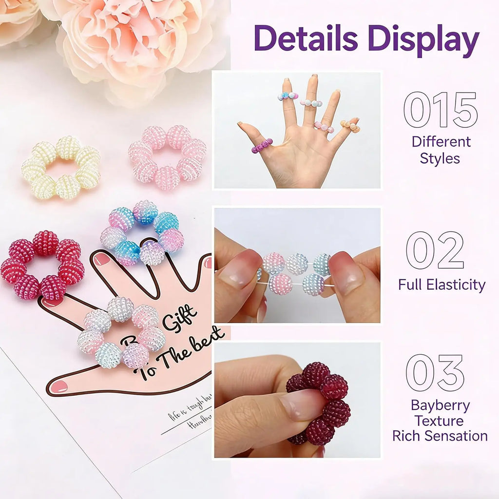 10Pcs Spiky Sensory Fidget Finger Rings – Calming Massager Sensory Fidget Rings PLUSH