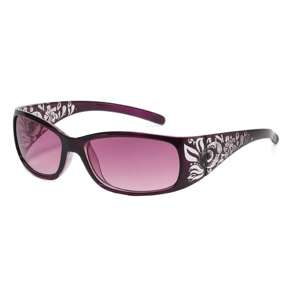 Y2K Rhinestone Cat Eye Sunglasses UV400 Korean Style Fashion Sunglasses PLUSH Purple