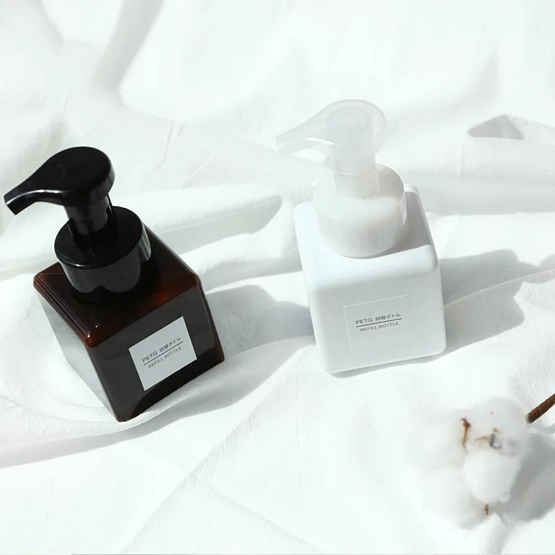 250ml Foam Pump Dispenser Bottle – Refillable Soap Container Foam Soap Dispenser PLUSH