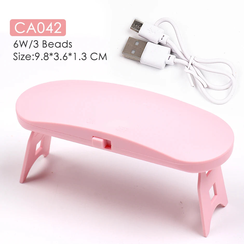 Mini UV LED Nail Lamp – Portable Single Finger Gel Polish Dryer UV LED Nail Dryer PLUSH CA042